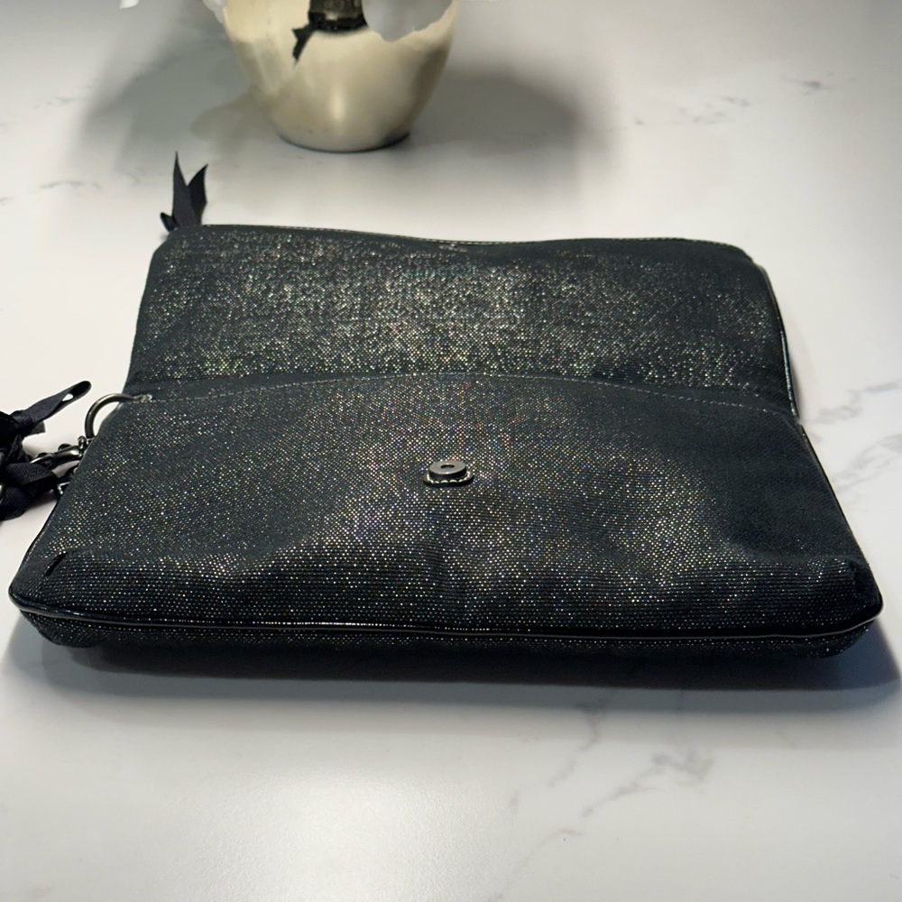 Coach Leatherware RARE Tatoo Black Floral Clutch Wristlet 2009 EUC - Picture 5 of 16